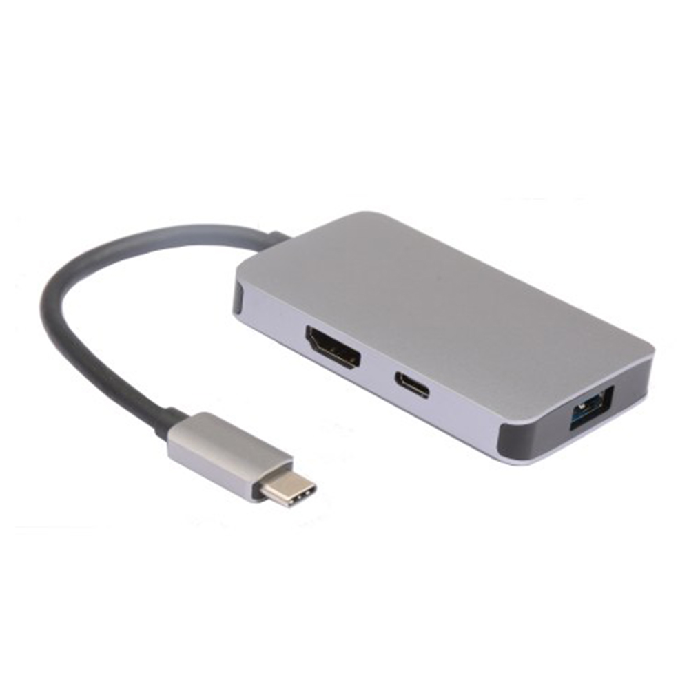 USB-C 3-in-1 Mini Docking Station with 4K HDMI + USB-A and Power Delivery up to 100W